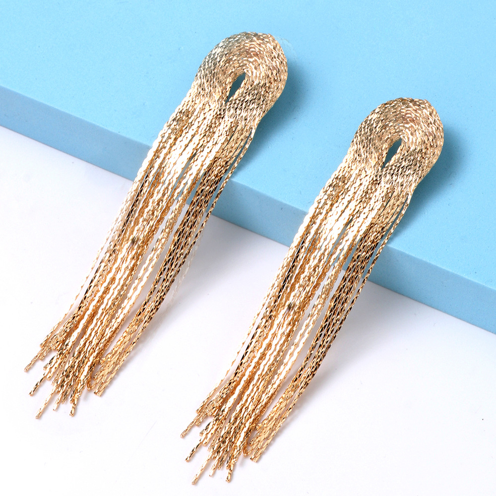 Fashion Tassel Alloy Plating Womenu0027S Drop Earrings 1 Pair