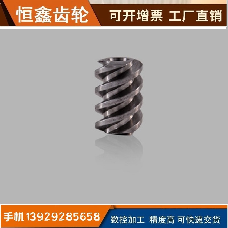 不锈钢非标蜗轮蜗杆订作多头蜗轮铜蜗轮45钢不锈钢尼龙POM涡轮