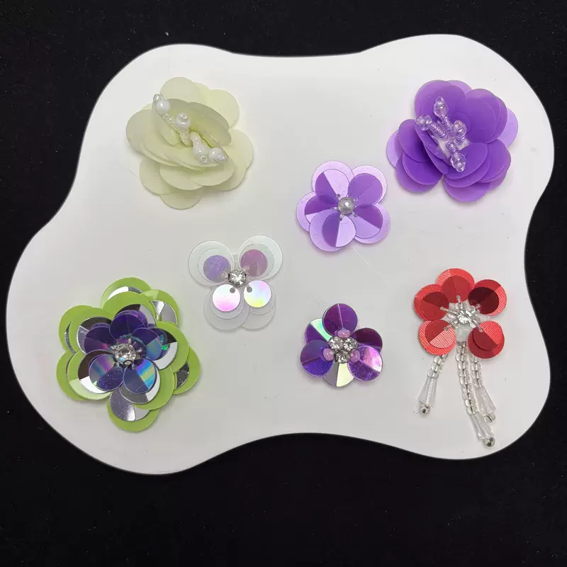 Nail sequins, accessories, shoes, hat, accessory, flowered, handmade