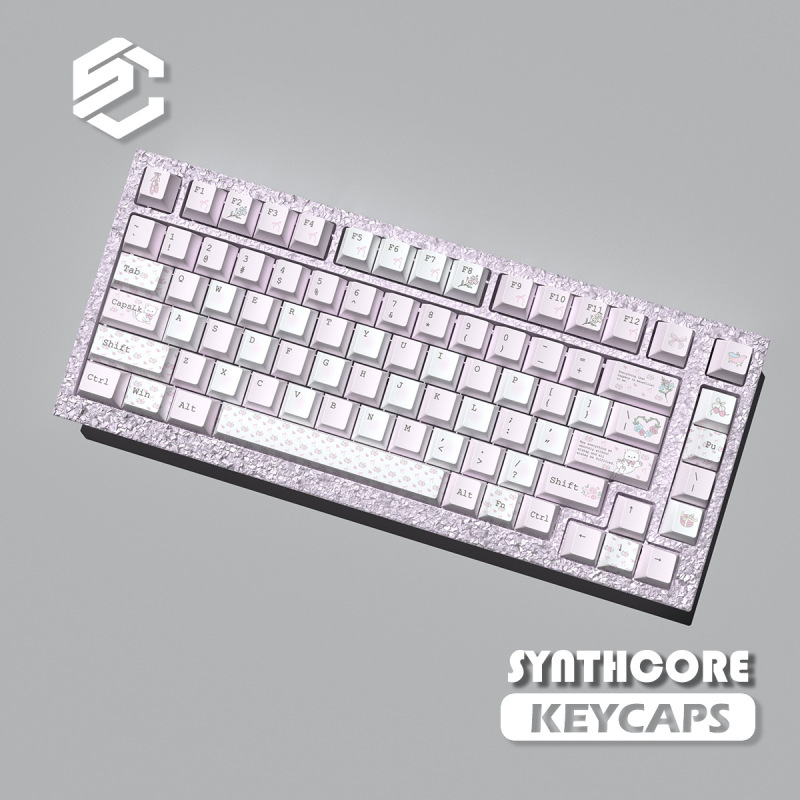 Cat Flower Keycap Pbt Material Original Support Wooting Ez63Made68 Hero68Nd63 Night Demon