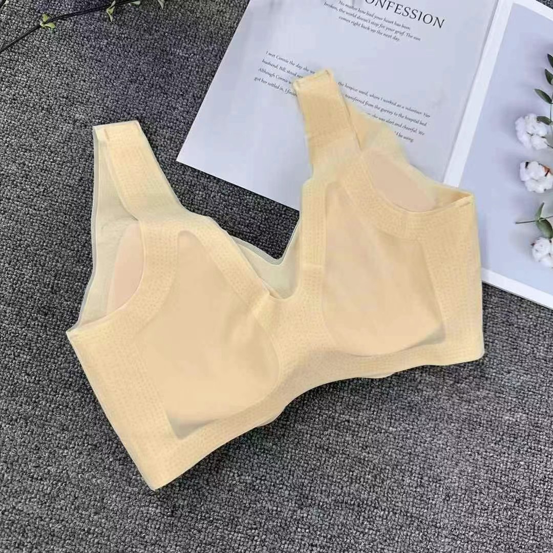 018 nueva taza de látex que no deja marcas, chaleco de mujer con espalda hermosa de alta calidad, sujetador de yoga sin anillo de acero, ropa interior deportiva para mujer