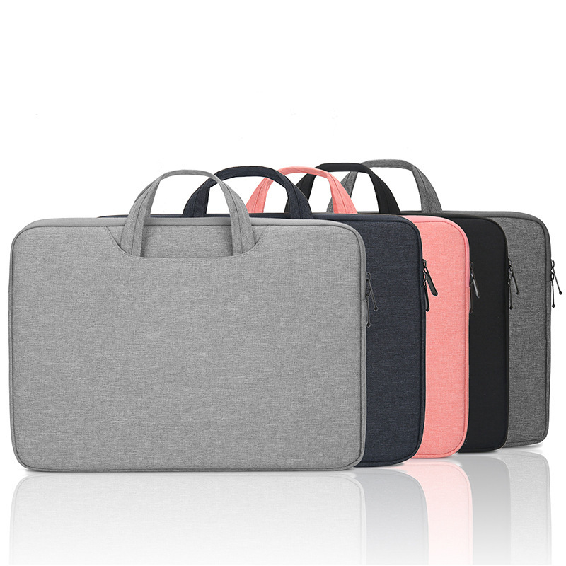 Simple Laptop Bag Suitable for Apple 14 and Huawei 15.6inch Laptops, Wear-Resistant, Unisex, with Logo