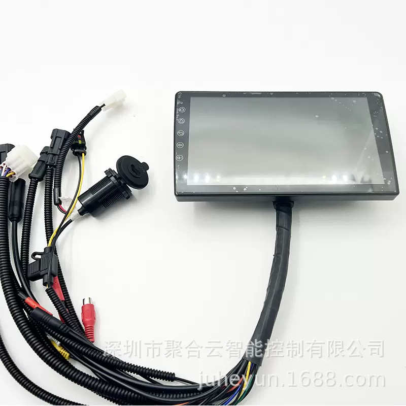 聚合云7寸9寸10.1寸IP66高尔夫车电动车仪液晶屏数显防水仪表盘