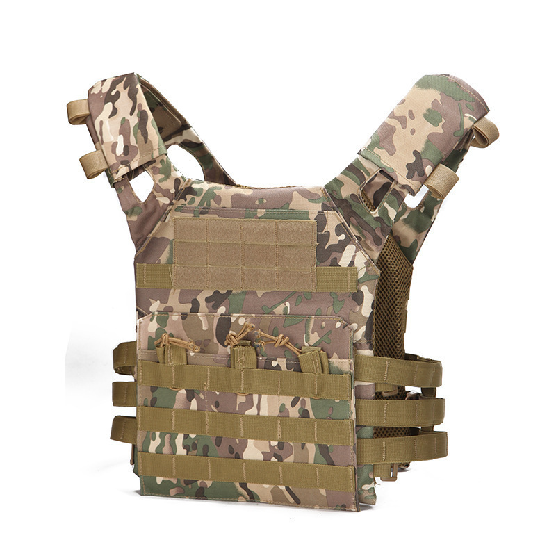 Amazon Camuflaje de peso Camuflaje CS Multifuncional Combate Bulletproof MOLLE Camuflaje JPC chaleco táctico