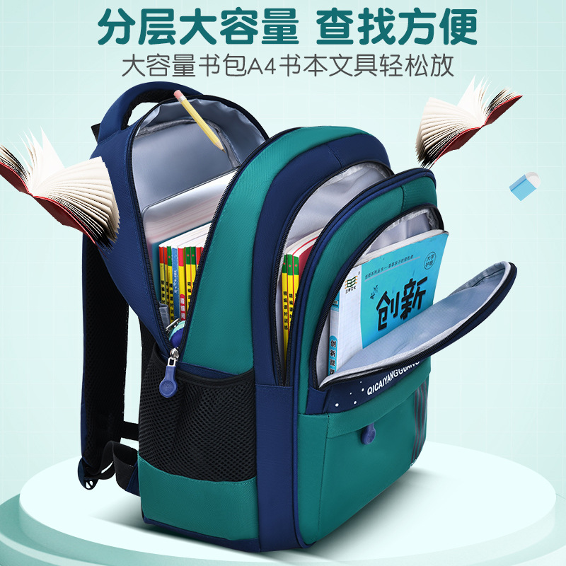 Mochila escolar para niños de grado 1 - 3 para niños y niñas de grado 4 - 6 mochila de hombro a prueba de agua y resistente al desgaste