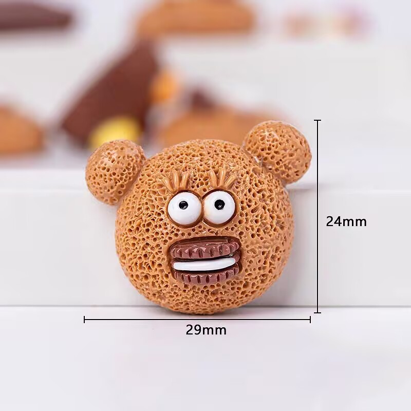 食品玩具 m-bean チョコレートクッキー樹脂 diy クリーム接着剤ヘアピン携帯電話ケース水カップ下駄冷蔵庫マグネット素材|undefined