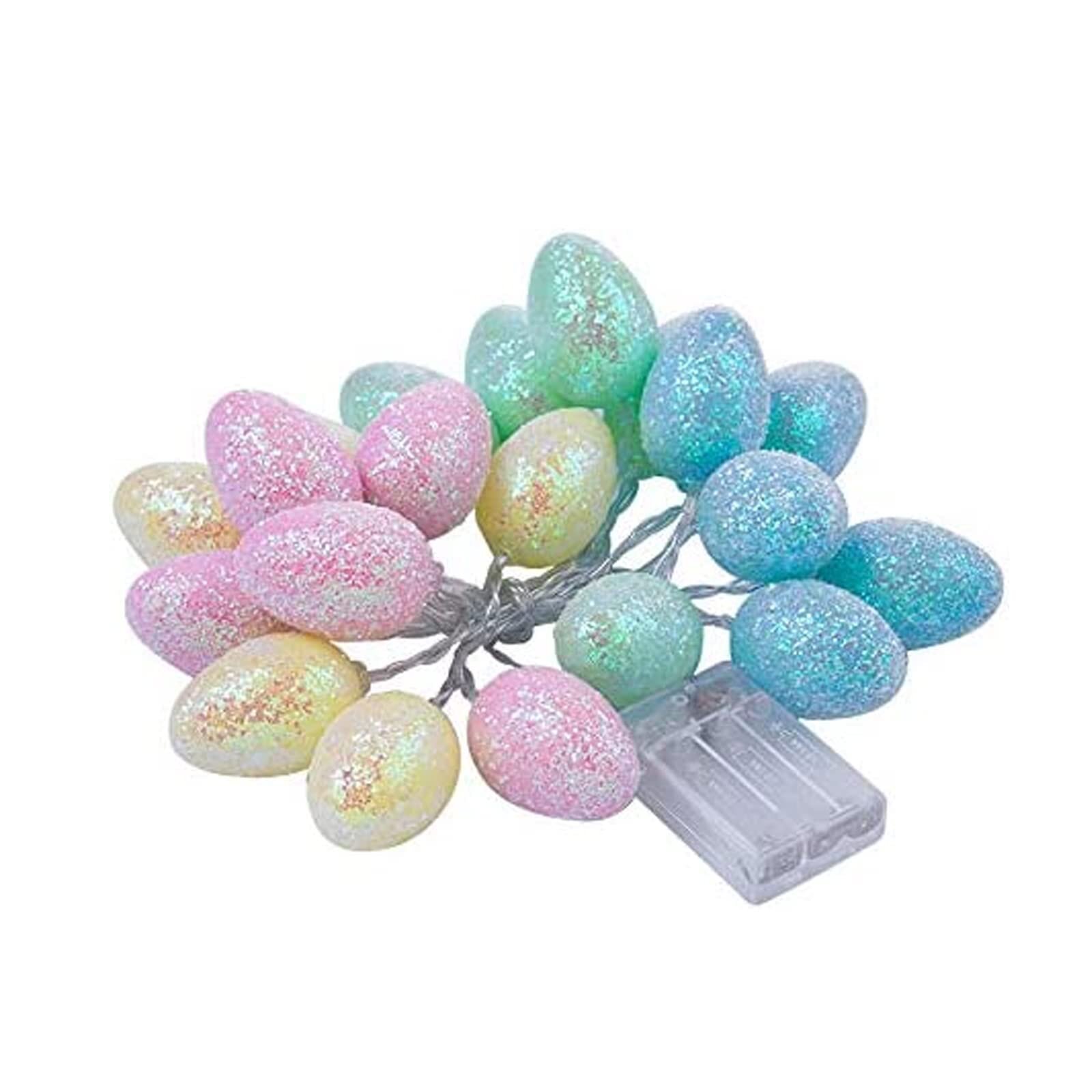 Pascua cáscara rota huevo luz cadena LED huevo color luz intermitente luz de la secuencia de Navidad fiesta de cumpleaños luz decorativa