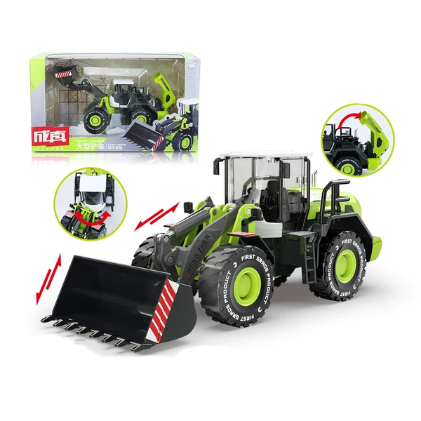 Green bulldozer