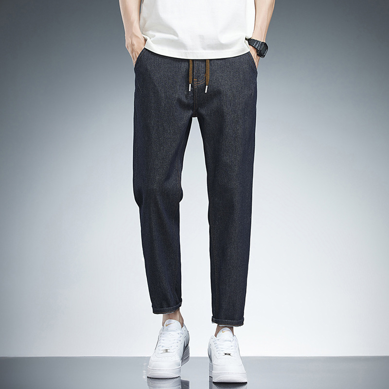 Various Lengths Available 6136 Elastic Waist Petite Men's Cropped Pants and Nine-Point Pants