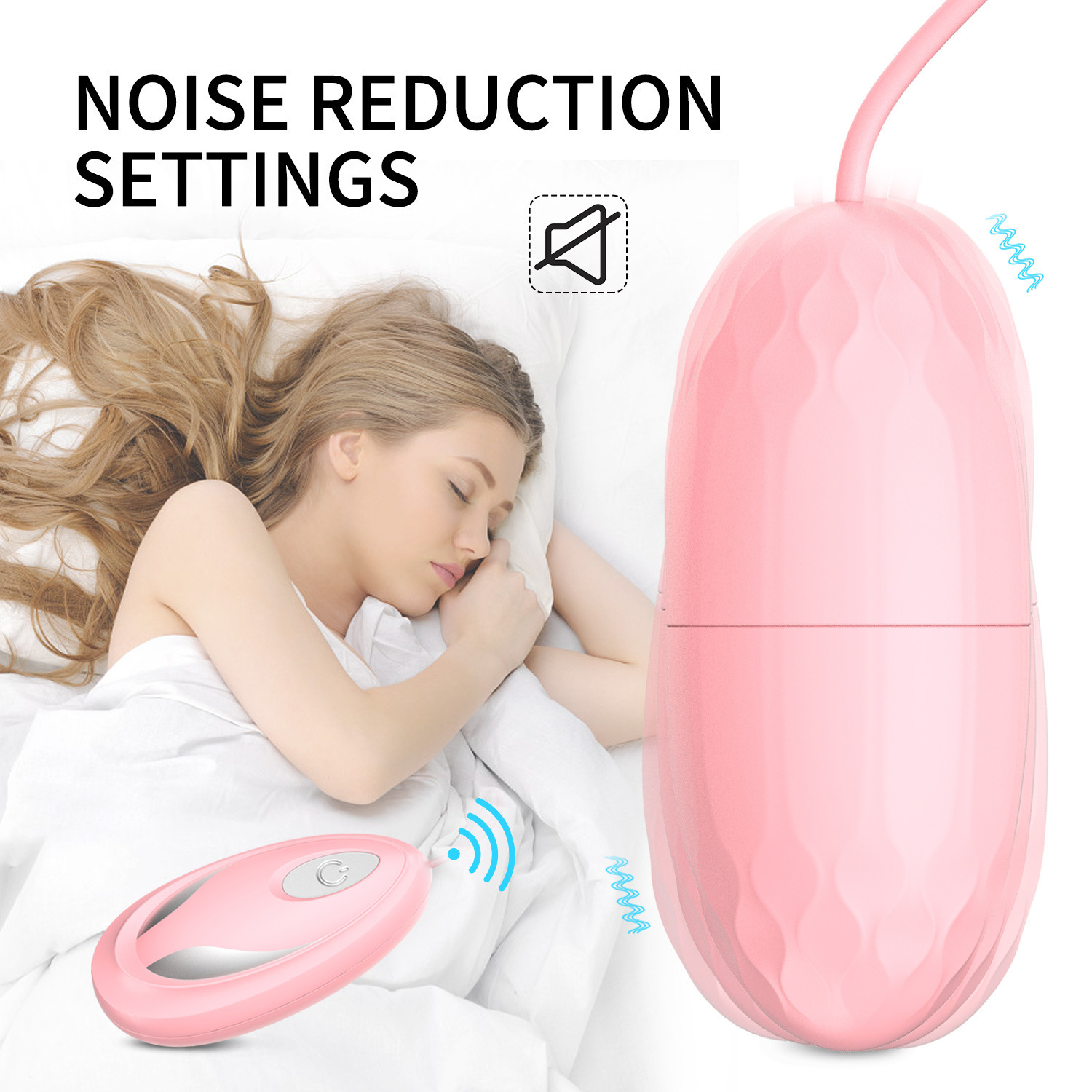 Mouse Remote Control Vibrating Egg – Pink ABS Wearable Bullet with Wireless Remote — detail image 11