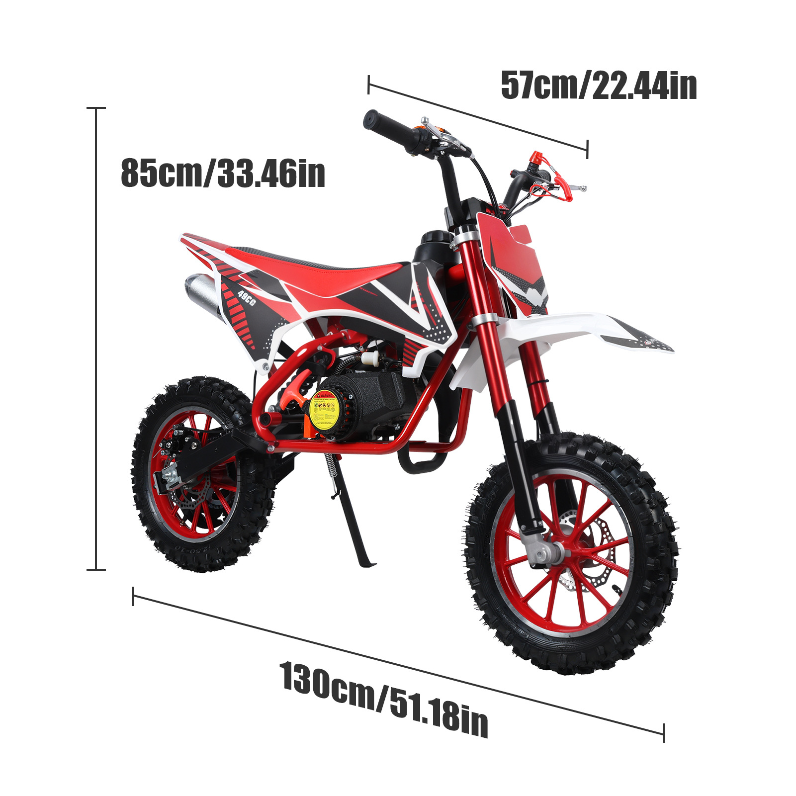 Foreign Trade Cross-Border Small Mountain Sports Two-Stroke Bicycle Light Youth Mini Beach Off-Road Motorcycle
