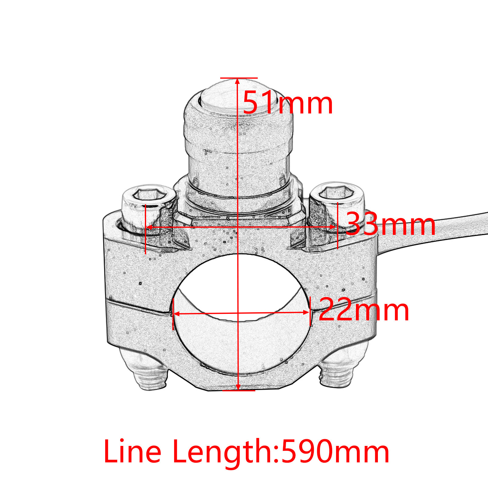 Universal ignition, flameout, and start switch for off-road motorcycles, horn switch, CNC aluminum alloy modification accessory, self-resetting