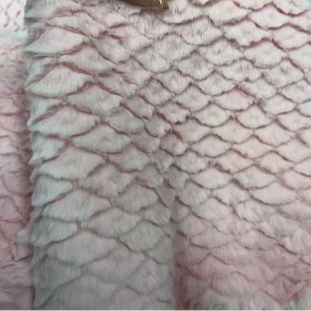 鱼片鳞 云朵绒 朵朵云 兔毛刷花 乱花 时装玩具服装箱包鞋材毛绒