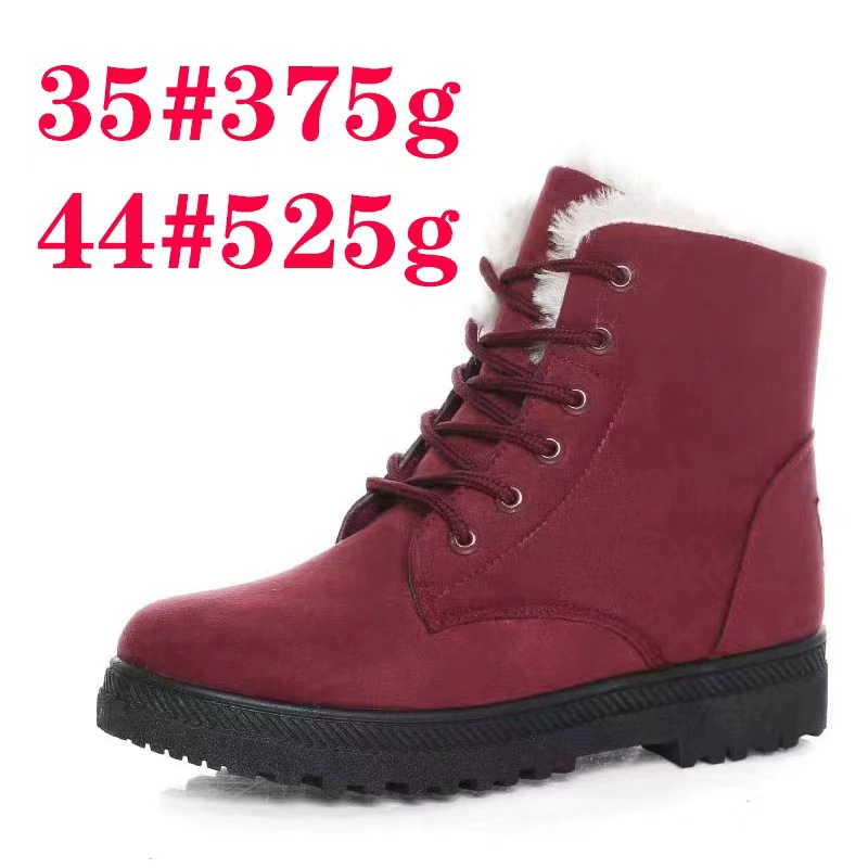 Холодная липкая зимняя женская теплая хлопчатобумажная обувь Jinjiang, цельные повседневные зимние сапоги на флисовой подкладке, трансграничная обувь большого размера