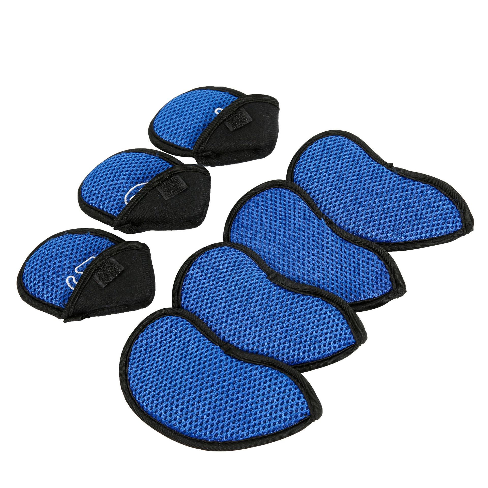 FUENTE de suministro en stock de malla sándwich de hierro cubierta de la cabeza de la bola de golf cubierta protectora