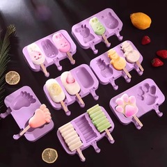 アイスクリーム型自家製食品グレードのシリコーン家庭用子供用クマアイスクリームアイスキャンディーアイスキャンディーアイスキューブチーズスティック