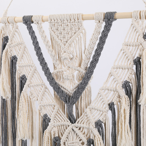 European Bohemian style handmade woven tapestry fringe hollow wall hanging home art living room decoration wall ornament