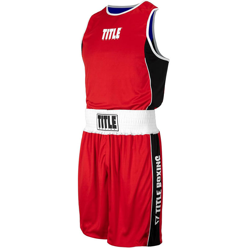 Children's and adults' double-sided combat uniforms, competition sparring sets, Muay Thai free combat comprehensive training shorts, boxing uniforms