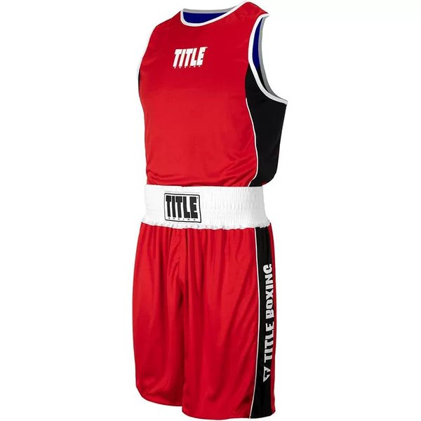 Children's and adults' double-sided combat uniforms, competition sparring sets, Muay Thai free combat comprehensive training shorts, boxing uniforms