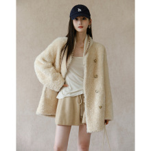 五十而立『寻真之旅』高支全羊毛皮毛一体中长款大衣羊羔毛皮草