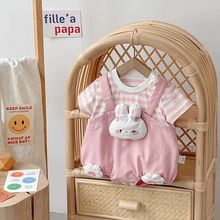 婴儿衣服夏季连体衣薄款短袖包屁衣超萌新生儿夏装宝宝可爱哈衣