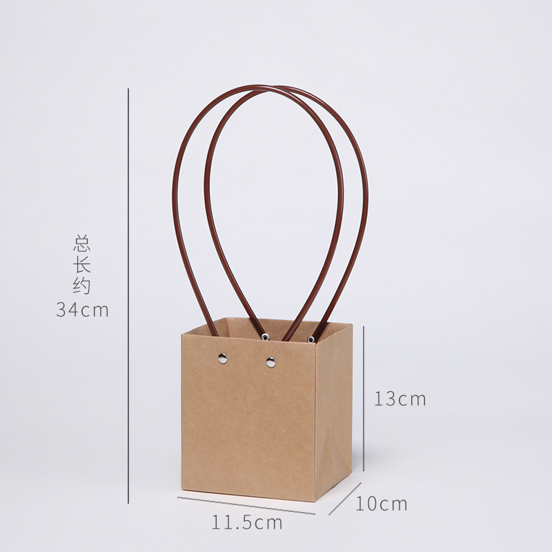 Bolsa de PVC transparente para arreglos florales del Día de la Diosa, bolsa impermeable para ramo de flores, caja de flores portátil, bolsa de embalaje para flores