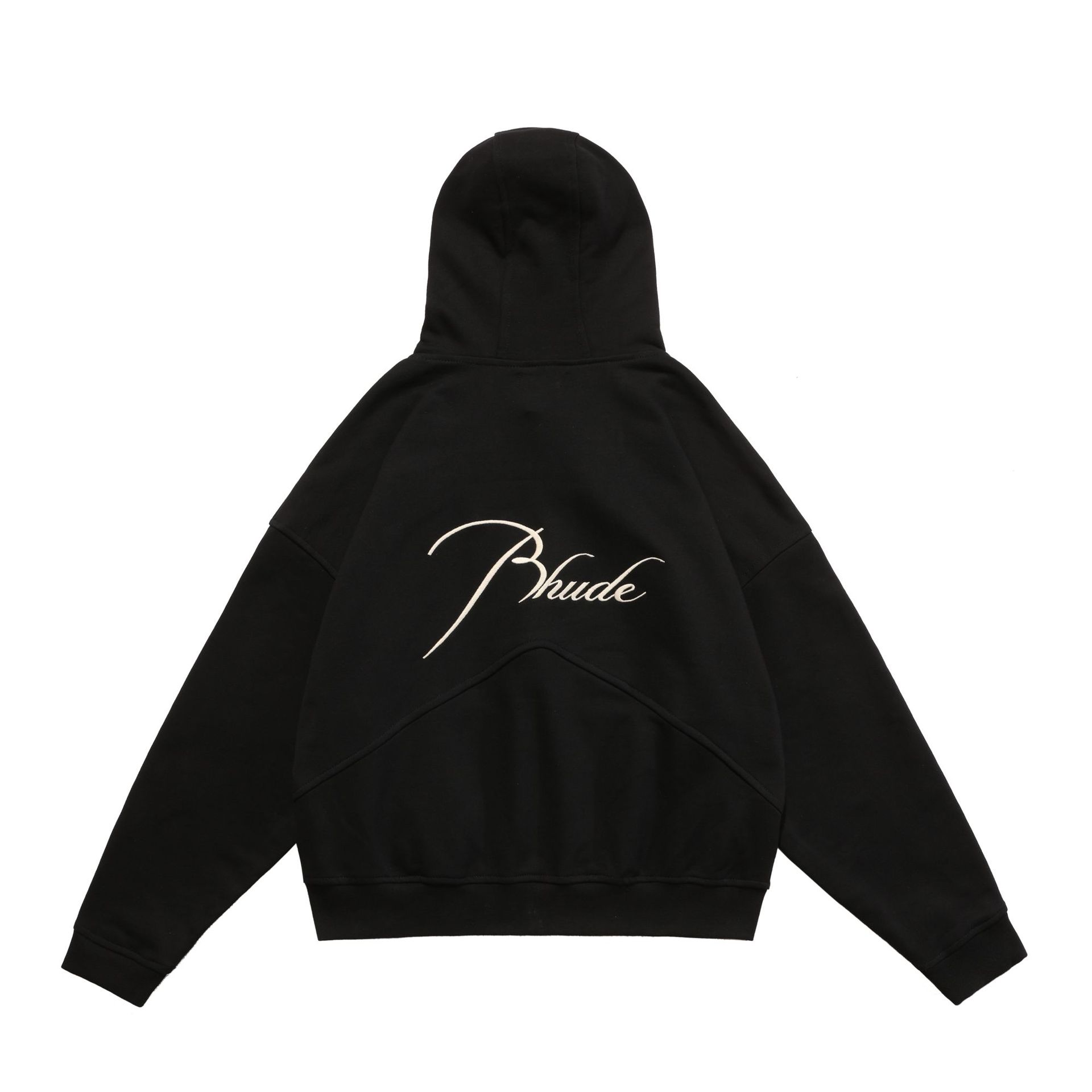 Meichao RHUDE cápsula cremallera carta logo bordado con capucha suéter suelto de los hombres chaqueta de cremallera de la pareja de las mujeres