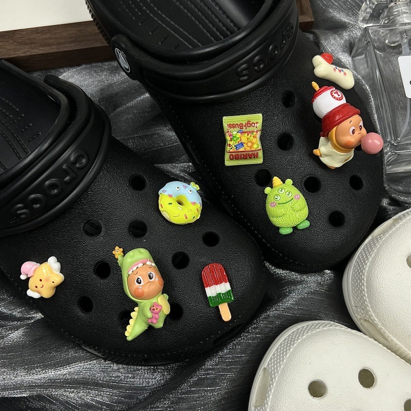ネットセレブの下駄アクセサリー「星から来た私たち」-スターマンシリーズの靴、かわいい泡を吹く恐竜|undefined