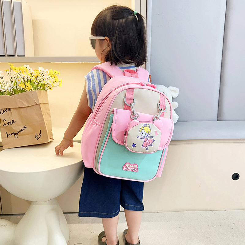 Dinosaurios de dibujos animados mochila para niños jardín de infantes lindas mochila preescolar 3 años 5 años niños respirables hombros