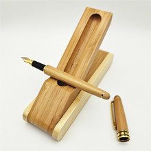 厂家批发创意竹子钢笔套装 竹子签字笔套装竹子圆珠套装量大价优