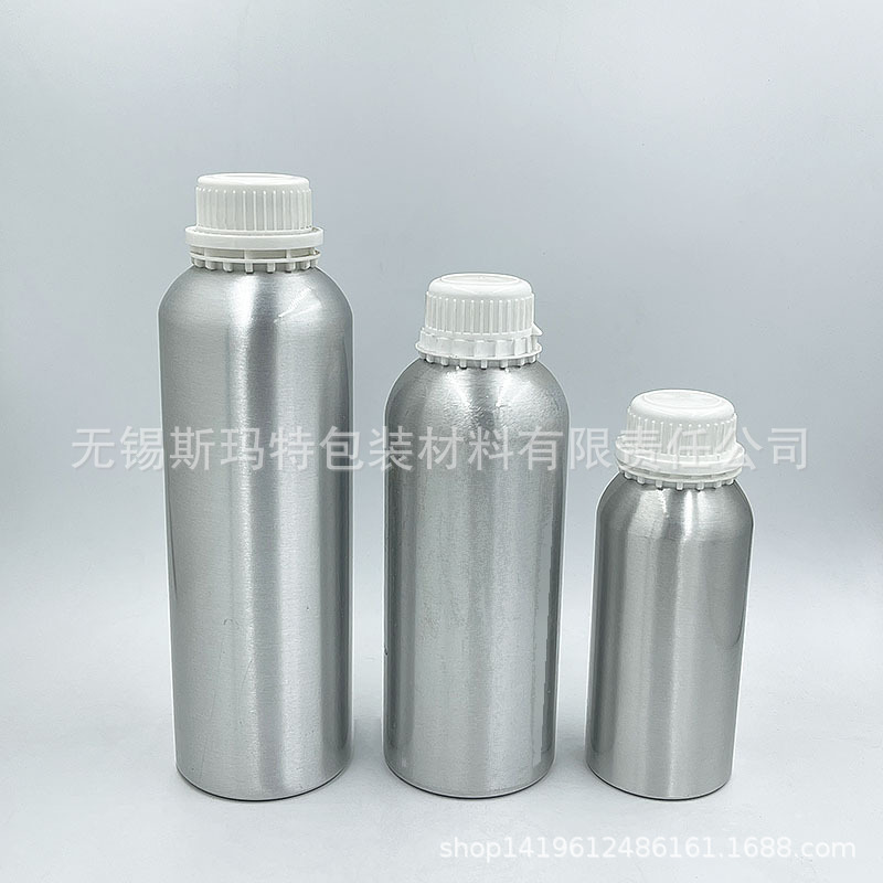 源头厂家防盗盖铝瓶500ML-1000ML,精油瓶,化工原料瓶,螺口铝瓶
