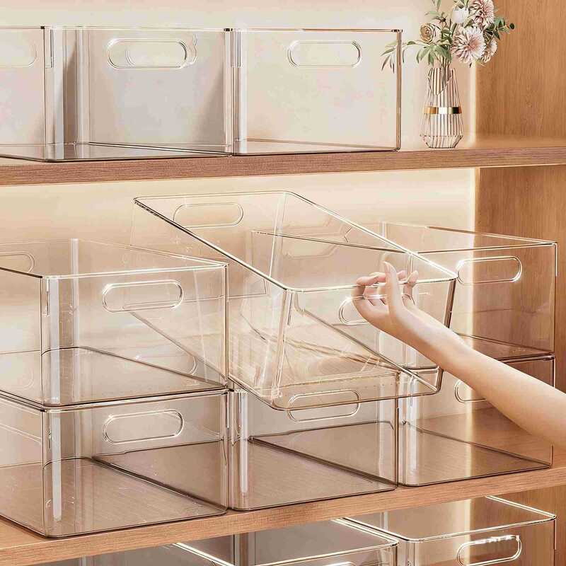 Cabinet Storage Box, Desktop Snack and Miscellaneous Item Organizer, Kitchen Under-Sink Storage Basket, Deep Cabinet Corner Storage Box Cabinet Storage Box, Desktop Snack and Miscellaneous Item Organizer, Kitchen Under-Sink Storage Basket, Deep Cabinet Corner Storage Box