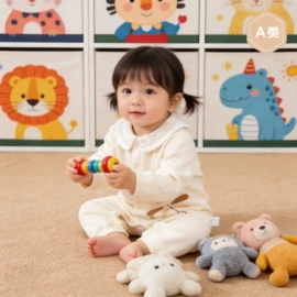 连身衣、爬服;童套装;童马甲