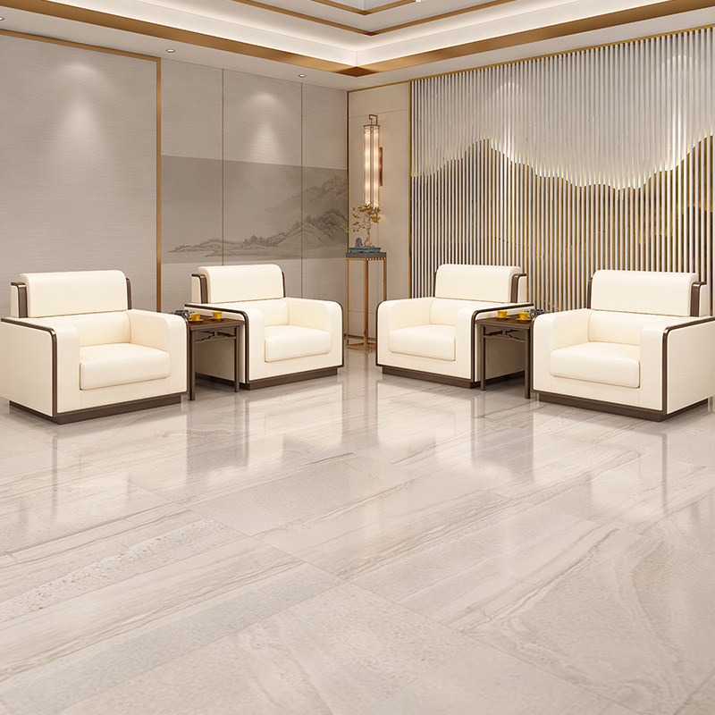Reception Sofa Hotel Meeting Room Vip Room Guest Reception Government Business Single-Seat Chinese-Style Coffee Table Set