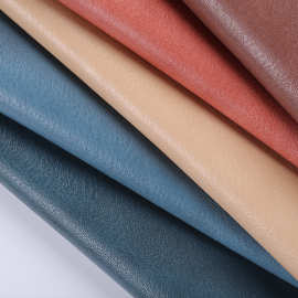 欧标leather 1.05厚荔枝纹皮革 拉毛底半PU皮料箱包软包人E18