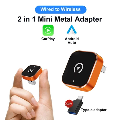 Orange Carplay Box Wired Simsiz CarPlay və Android Auto