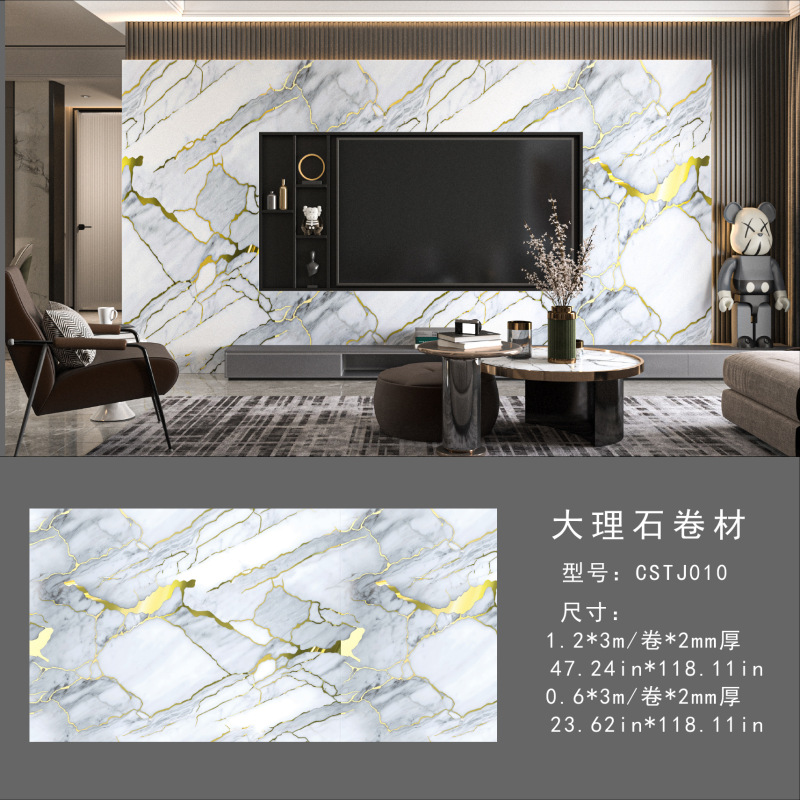 仿大理石3d墙面翻新装饰贴纸防油防水墙纸自粘瓷砖贴跨境外贸|undefined