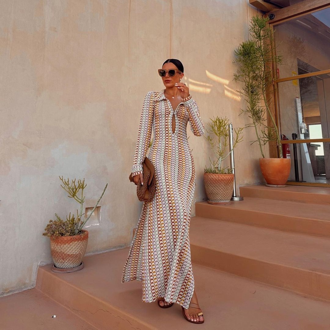 Crochet Maxi Dress Image 2