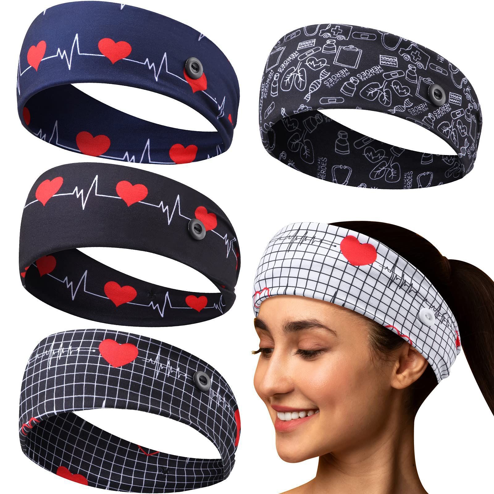 Cinta para el cabello Nuevo producto transfronterizo Cinta para la cabeza Cinta para el cabello elástica Tocado de moda Tocado de yoga de secado rápido