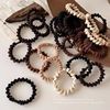 new pattern High elasticity rubber string wave Hairpin wholesale Hair tie Headdress durable Ponytail Tousheng