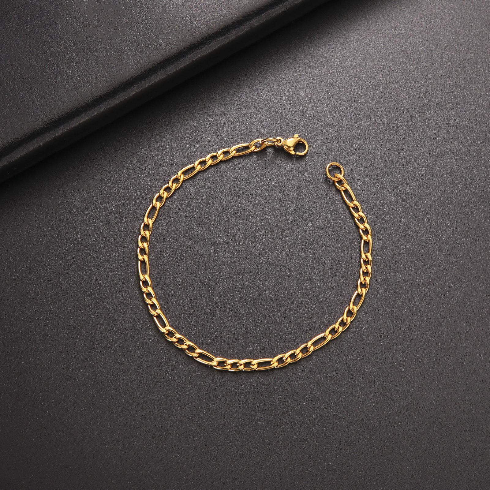 20g Weight Bracelets Classification Daily, Street Occasion Titanium Steel Material Geometric Pattern Men's Gender Plating Design Casual, Simple Style Style Casual Simple Style Geometric Titanium Steel Plating Men's Bracelets Men's Chain Bracelets 9