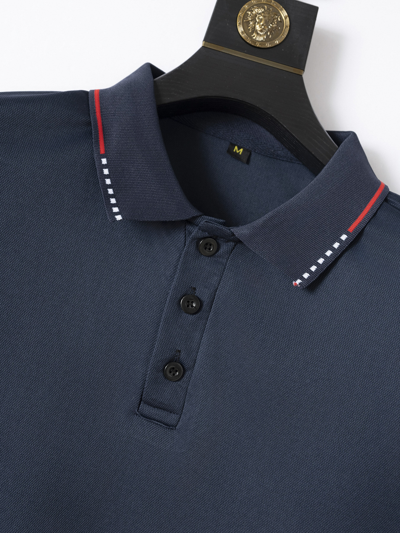 Men's Polo Shirt Casual Ribbed Lapel Business Solid Colour Shirt_voghion.com