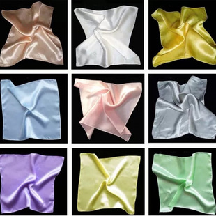 Pure Silk Handkerchief 100% Mulberry Silk Handkerchief Baby Saliva Towel Towel Silk Large Size 35Xcm