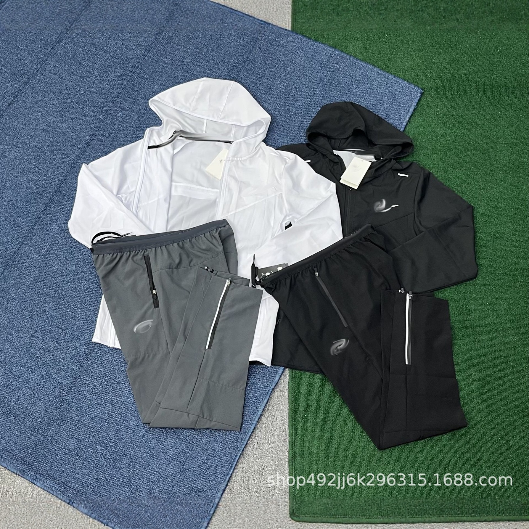 Sports Quick-Drying Pants, Summer Casual Pants, Sports Windbreaker, Running Jacket Suit, Zipper Cardigan, Breathable