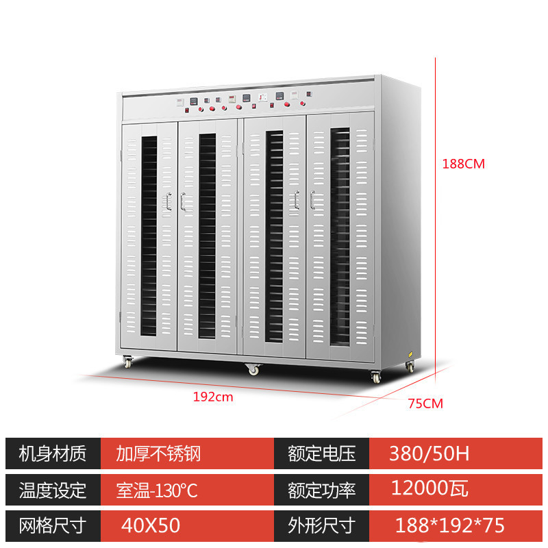 新型大型商用食品乾燥機果物野菜ソーセージ肉唐辛子海鮮風乾燥乾燥乾燥箱|undefined