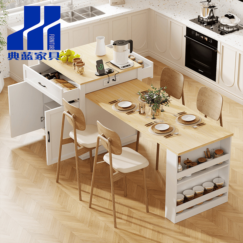 Bar transfronterizo tipo tablero de mesa bar de partición moderna simple en una sala de estar balcón ocio gabinete de comedor en la isla