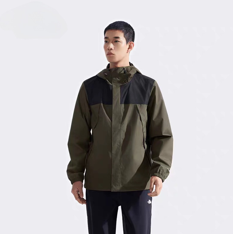 Foreign Trade North Face Spring and Autumn Windbreaker Jacket Men's High Street Fashion Brand Windproof Jacket Loose Sports Jacket