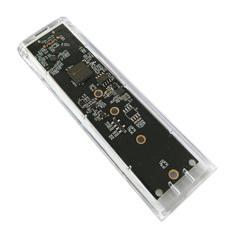 M.2 прозрачный корпус для жесткого диска nVMe pCIe/Ngff dual protocol M.2 SSD твердотельный мобильный жесткий диск коробка для передачи данных кабель