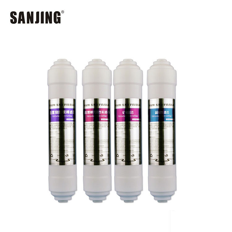 RO purificador de agua elemento de filtro alcalino débil PH ajuste ácido-base pequeño T33 elemento de filtro de sabor purificador de agua elemento de filtro de mineralización trasera