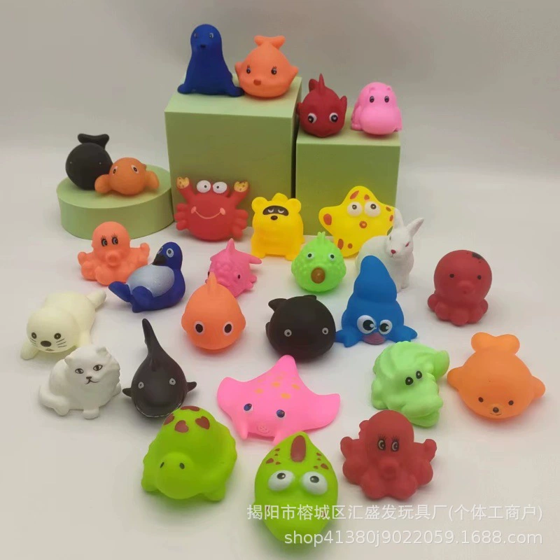 Игрушка для купания малыша из пластика, для игры в воде, антистресс